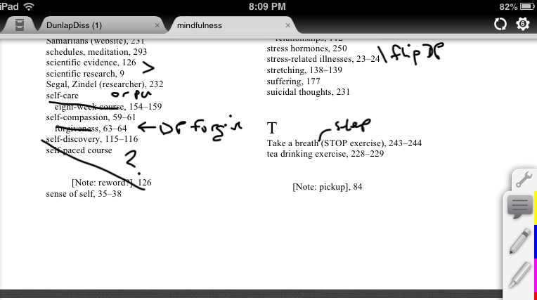 index markup